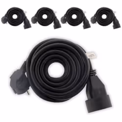 Rallonge électrique noire 2P+T 16A 3 mètres Ce prolongateur de couleur noire est idéal pour brancher vos appareils électrique ...