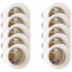 Caractéristiques de l'adaptateur de douille pour ampoules - fiche mâle E14 vers fiche femelle E27 - Zenitech Modèle : adaptat ...