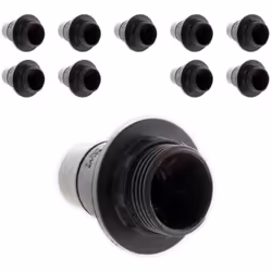 Caractéristiques de la douille E14 + bague - Zenitech : Modèle : douille E14 + bague Matériau : thermoplastique Idéale pour i ...