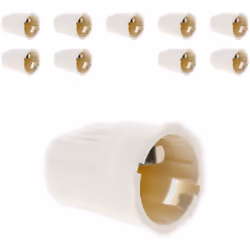 Lot de 5 douilles testeurs d'installation pour culot B22 de couleur blanche. Puissance maximum de l'ampoule: 100W sous 230V. ...