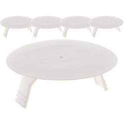 Zenitech - Lot de 5 couvercles de Protection boîte Ø60mm + 2 vis - Blanc