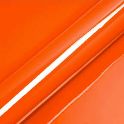 Polaire - dimexact - Vinyle covering orange brillant pour surface plane avec colle airflow - 122 cm x 1.5 m - En Rouleau