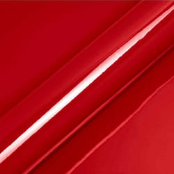DIMEXACT - Vinyle covering rouge tomate brillant pour surface plane avec colle airflow - 122 cm x 1 m - En Rouleau