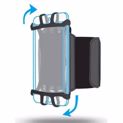 Mobilis ARM BAND 4-6IN ., Boîte à brassard, Toutes marques, 15,2 cm (6"), Noir