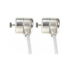 Mobilis Corporate Twin Security Lock Key Grey câble antivol Argent 1,8 m