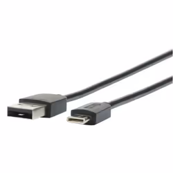 Mobilis 001278 câble USB 1 m USB A USB C/Lightning Noir