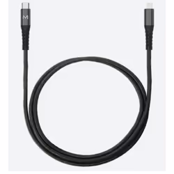 Mobilis 001343, 1 m, Lightning, USB C, Mâle, Mâle, Noir