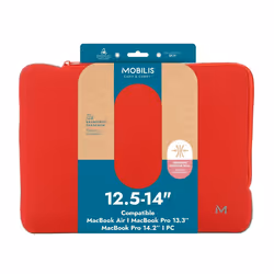 Mobilis 049019 14" Housse Gris, Rouge