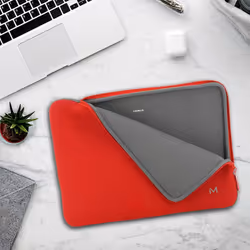 Mobilis 049019 14" Housse Gris, Rouge