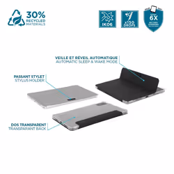 Mobilis 060016 étui pour tablette 11" Housse Noir, Transparent - Vue supplémentaire 4