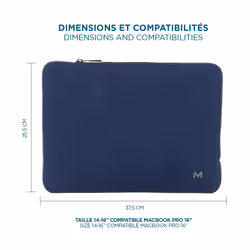Mobilis 049022 16" Housse Gris, Marine