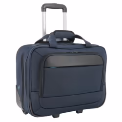 Mobilis 005044, Unisexe, Valise à roulettes, Fermeture à glissière, 2 année(s), France, Noir, Bleu, Marine