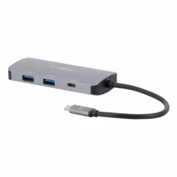 Mobilis 001382, Avec fil, USB 3.2 Gen 1 (3.1 Gen 1) Type-C, 100 W, 10,100,1000 Mbit/s, Noir, Gris, 5 Gbit/s