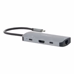 Mobilis 001382 station d'accueil Avec fil USB 3.2 Gen 1 (3.1 Gen 1) Type-C Noir, Gris