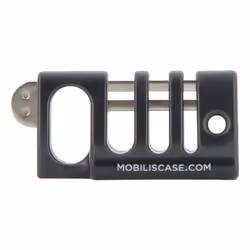 Mobilis 001384, Support de câbles, Sur bureau/mural, Aluminium, Noir