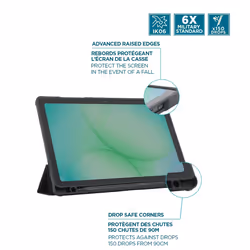 Mobilis 060021 étui pour tablette 27,9 cm (11") Folio porte carte Noir, Transparent - Vue supplémentaire 4