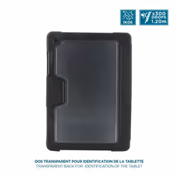 Mobilis 062016 étui pour tablette 27,9 cm (11") Folio porte carte Noir, Transparent - Vue supplémentaire 3