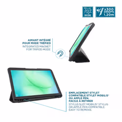 Mobilis 062016 étui pour tablette 27,9 cm (11") Folio porte carte Noir, Transparent - Vue supplémentaire 4