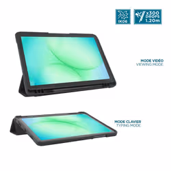 Mobilis 062016 étui pour tablette 27,9 cm (11") Folio porte carte Noir, Transparent - Vue supplémentaire 5