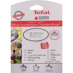 Conçu pour autocuiseurs : - Authentique 4.5 L Inox 16AE04- Authentique 6 L Inox 16AE06- Minute 4.5 L Inox 16AE04- Minute 6 L  ...