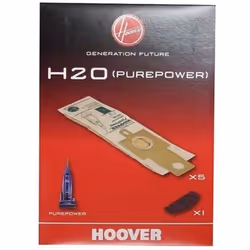 Kit 5 sacs PUREPOWER H20 pour aspirateur HOOVER 09173717, 9162280 Appareils compatibles : [ASPIRATEUR HOOVER: ] 39000246, 391 ...
