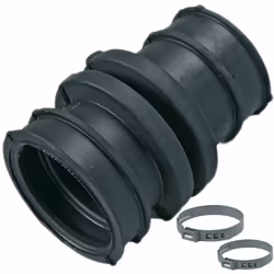 Durite sortie pompe de cyclage + colliers d'origine pour lave-vaisselle WHIRLPOOL, BAUKNECHT, IGNIS, LADEN, IKEA WHIRLPOOL, K ...