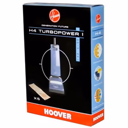Boite de 5 sacs H4 TURBOPOWER1 pour aspirateur HOOVER 09173691 Appareils compatibles : [ASPIRATEUR HOOVER: ] BTK1426012, BTU1 ...