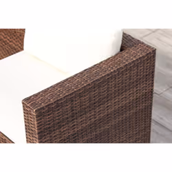 Concept Usine Silang ensemble de meubles de jardin Marron, Blanc - Vue supplémentaire 8