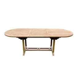 Table de jardin extensible 10 places en teck brut KAJANG, Concept Usine