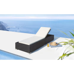 Concept Usine Sunshine chaise de plage Blanc Résine