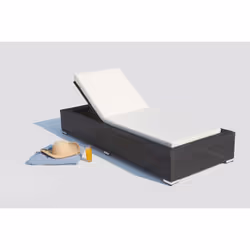 Concept Usine Sunshine chaise de plage Blanc Résine