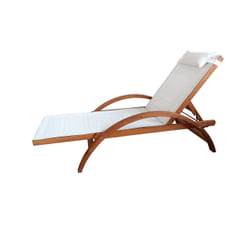 Concept Usine Naari chaise de plage Blanc