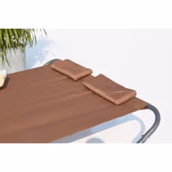 Concept Usine Coachella chaise de plage Chocolat Tissu