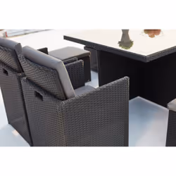 Concept Usine Monaco ensemble de meubles de jardin Noir, Gris - Vue supplémentaire 7