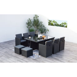 Concept Usine Monaco ensemble de meubles de jardin Noir, Gris