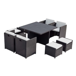 Concept Usine Sunset ensemble de meubles de jardin Noir, Blanc