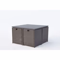 Concept Usine Sunset ensemble de meubles de jardin Gris, Blanc