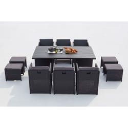Concept Usine Sunset ensemble de meubles de jardin Noir, Gris