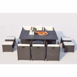 Concept Usine Sunset ensemble de meubles de jardin Gris, Blanc