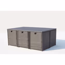 Concept Usine Sunset ensemble de meubles de jardin Gris, Blanc