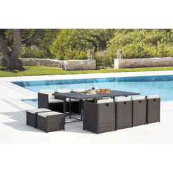 Concept Usine Sunset ensemble de meubles de jardin Gris, Blanc
