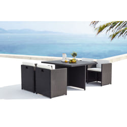 Concept Usine Sunset ensemble de meubles de jardin Noir, Blanc