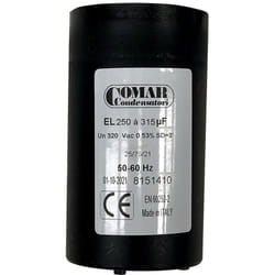 Comar - Condensateur De Démarrage 250uf à 315uf 250v à Cosses Faston Pour Moteur Monophasé