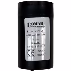 Description générale Ce condensateur de démarrage est conçu pour les moteurs électriques monophasés fonctionnant à 220V. Il e ...