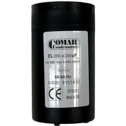 Comar - Condensateur De Démarrage 200uf à 250uf 250v à Cosses Faston Pour Moteur Monophasé