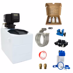 Adoucisseur d'eau Fleck 5600 SXT complet - 4L Adoucisseur d'eau monobloc avec une capacité de 4L de résine (fournie et intégr ...