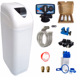 Adoucisseur d'eau 14L Vanne Fleck complet prêt à l'emploi Adoucisseur d'eau monobloc avec une capacité de 14L de résine (four ...