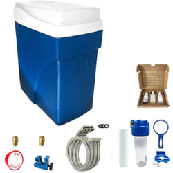 Delta - Adoucisseur d'eau sans électricité 1000 L/h 1 à 4 personnes Simplex Ultra Compact Complet avec Kit d'installation