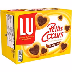 LU Petits Coeurs Collection LU Chocolat 125g (lot de 6)