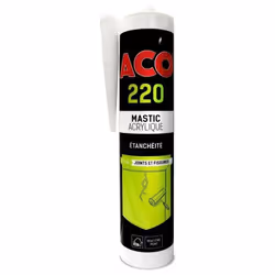 Mastic Acrylique - ACO - ACO220 - Étanchéité - Joint de Menuiserie - 300 ml